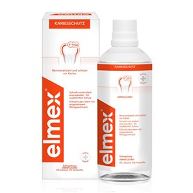 elmex Protection contre les caries - 400 ml - Nettoyage des dents antibactérien sans alcool - Protège efficacement contre les ca