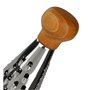 Fackelmann 31036 Râpe en inox, Râpe à fromage, Râpe à légumes, Manche en bois certifié FSC, Acier inoxydable, 24x12cm, Marron, A