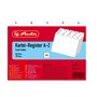 Herlitz 1500560 Intercalaires index alphabétique A5 en plastique pour boîte à fiches (Blanc) (Import Allemagne)