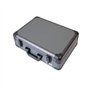 HMF 14502-02 Valise de Transport en Aluminium, Coffre de Rangement, Compartiments individuels, 46 x 15 x 33 cm