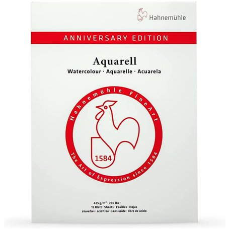 Hahnemühle Bloc de 15 feuilles pour aquarelle - Mat - 425 g/m² - 30 x 40 cm