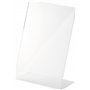 Helit Porte-menu A5 avec pied en L (Transparent)