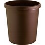 Helit h6106175 grand corbeille à papier de 30 l (marron)