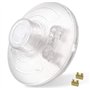 Interrupteur de lampe avec contacts à vis - Interrupteur à pied - Interrupteur intermédiaire - 1 pôle - 2 A - Transparent - Inte