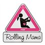 reer 88014 MommyLine Plaque de voiture pour femme enceinte « Rolling Mama » Rose