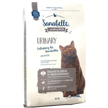 Sanabelle Urinary - Aliments secs pour chats adultes au système urinaire sensible - 1 x 10 kg