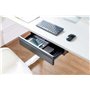 DIGITUS Tiroir sous Plan - Extensible - Léger - 48 cm de Profondeur - Charge admissible 5 kg - A Monter sous Un Bureau, Un établ