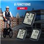 Sigma BC 8.0 WR| Compteur de vélo avec 8 Fonctions | Compteur de vélo avec câble | Compteur de vélo étanche Facile à Utiliser av