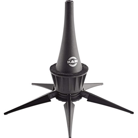 K&M 15229 Pied de clarinette en plastique noir - pour clarinette en mi bémol - cône court - transport possible dans le pavillon