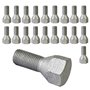 Lot de 20 boulons de roue Tracer - En acier - M12 x 1