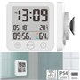 Horloge de salle de bains numérique avec thermomètre/hygromètre [Infactory]
