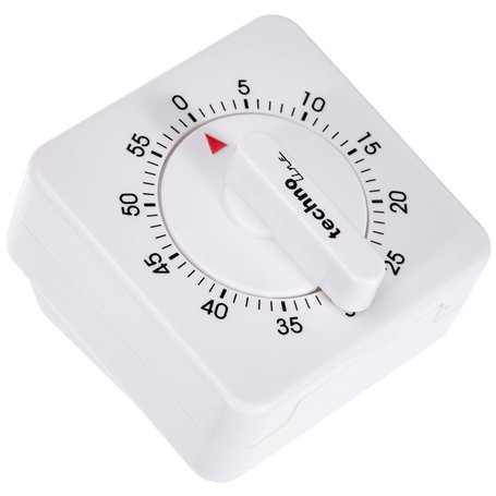 Technoline KZW Cour de Temps Réveil Analog Blanc