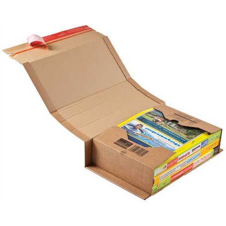 ColomPac cP020.12 flexible wickelverpackung en carton ondulé blanc 250 x 325 x 80 mm (marron)