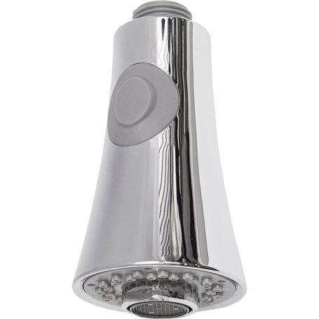 Cornat Pommeau de douche 1/2" AG – Chromé – Tête de 55 mm de diamètre – Mousseur testé selon les classes de bruit – Jet normal e