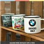 Nostalgic-Art Tasse rétro en émail, 360 ml, Daimler Truck – Drivers Only – Idée de cadeau pour fans d'automobiles, Mug de campin
