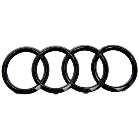 Audi 4M0071801 Ringe Zeichen Kühlergrill Black Edition Emblem Blackline Logo schwarz