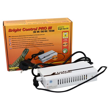 Lucky Reptile Bright Control Pro III - Ballast multiwatt pour Lampe à Vapeur métallique - Ballast électronique pour Lampe Bright