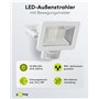 goobay 53882 Projecteur détecteur de Mouvement – Spot LED 30 W – Blanc Neutre 4000 K – 2560 LM – Angle d'éclairage 100 ° – Indic