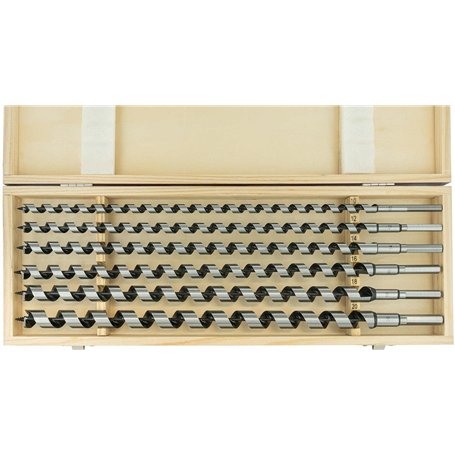 ENT 09190 Jeu de 6 mèches à bois hélicoïdales