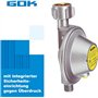 GOK Régulateur de gaz pour Caravane 30 mbar 1,2 kg/h