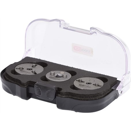 KS TOOLS Juego de adaptadores de herramientas de reposición de pistones de freno