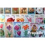 Motives 100 Divers Fleurs et Plantes Timbres (Timbres pour Les collectionneurs) Plantes/Champignons