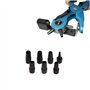 S&R Jeu de 7 Poinçons Ronds et Ovales pour Perforatrice Cuir S&R 274.100.225