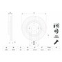 Bosch BD2643 Disques de frein - certification ECE-R90 - 1 jeu de 2 disques