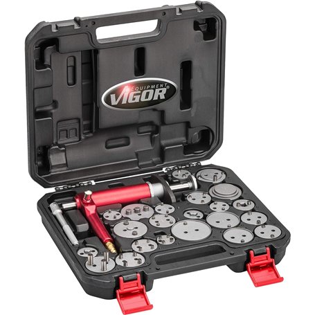 ViGOR Rétracteur de piston de frein V1711N I Jeu de 23 outils pneumatiques