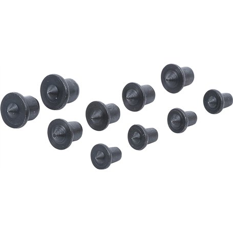 BGS Diy 50404 | Jeu de poinçons à chevilles | 6- 8- 10 mm | 10 pièces