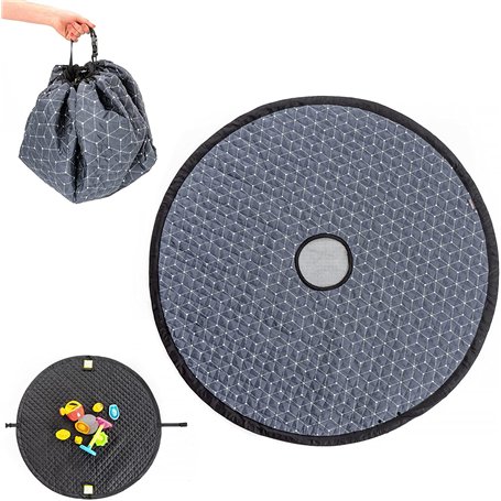 Zamboo - Sac Rangement Jouet et Couverture Exterieur 2 en 1 - Rangement Pratique pour Jouets de Sable et Tapis Assise Imperméabl