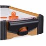 Relaxdays Hockey de table Air Hockey de table Mini Hockey emporter accessoires lxP: 56 x 31 cm, brun