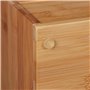 Relaxdays Organiseur de Bureau, 3 tiroirs, pour Les ustensiles de Bureau, Bambou, Compartiments, HLP 26x30x31 cm, Nature