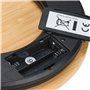relaxdays Balance Cuisine Bambou numérique, écran LCD, Fonction Tare, supporte Jusqu’à 5 kg, Ronde, Ø 20 cm, Nature