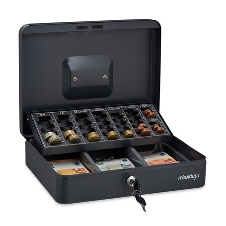 Relaxdays Caisse à Monnaie