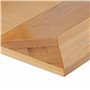 Relaxdays Range-Couverts pour tiroir, pour 16 Couteaux & aiguisoir, Accessoire en Bambou, HxLxP : 5,5x24x40 cm, Nature