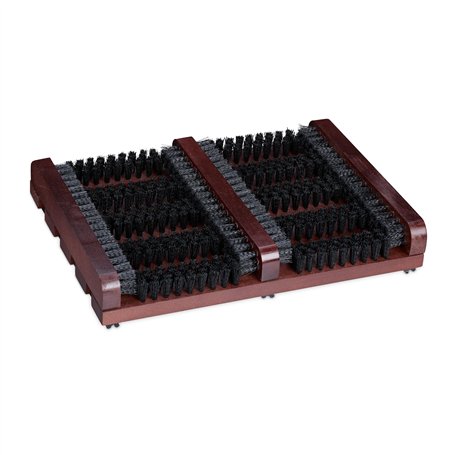 Relaxdays Grille Gratte-Pieds en Bois