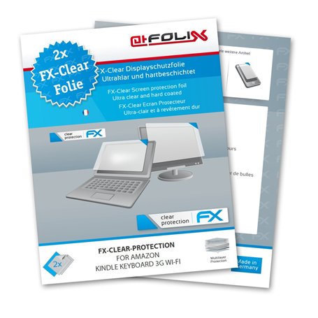atFoliX Film Protection d'écran compatible avec Amazn Kindl Keyboard (WiFi & 3G) Protecteur d'écran