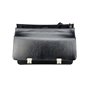 Alassio Attaché Caisse "Veneto" Avec Compartiment pour Ordinateur Portable Cuir Noir Serrures Bandoulière Amovible Dimensions Ex