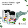 simplicol Teinture Expert : Votre Teinture Express en Machine ou en bassine - Paquet de 300g - Couleur Vert Lierre (Pack de 2)