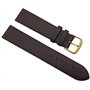 myledershop 19mm Cuir de Veau Bracelet de Montre Made in Germany en Marron avec Boucle en Or MJ-Design-Germany INCL Instructions