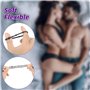 Belmalia Set Anneau Penien - Anneau Homme | 3 Anneaux de Pénis en Silicone Souple et Boucle de Pénis Réglable | Plus Dur Plus Do