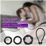 Belmalia Set Anneau Penien - Anneau Homme | 3 Anneaux de Pénis en Silicone Souple et Boucle de Pénis Réglable | Plus Dur Plus Do