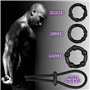 Belmalia Set Anneau Penien - Anneau Homme | 3 Anneaux de Pénis en Silicone Souple et Boucle de Pénis Réglable | Plus Dur Plus Do