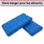 Toci Ensemble de 6 accumulateurs de froid minces de 200 ml chacun | 6 éléments de refroidissement bleus pour sac isotherme ou gl