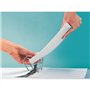 Leitz 11090004 Classeur à levier Effet Brossé -Blanc - 6,5 cm