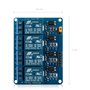 kwmobile 3X Module de Relais 4 canaux - Lot de modules 5V - Carte avec optocoupleur pour microcontrôleur Compatible Arduino Rasp