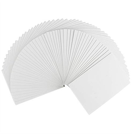 Ideen mit Herz Lot de 50 Cartes Pliantes Vierges - À Personnaliser pour Bricolage de Cartes de Vœux et d'Invitation - DIN B6 (11