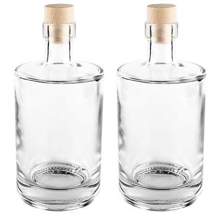 Ideen Mit Herz Bouteilles en verre avec bouchon de liège