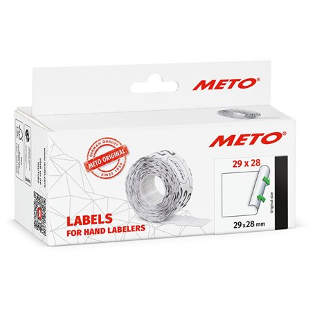 Étiquettes Meto pour étiqueteuse manuelle (29x28 mm